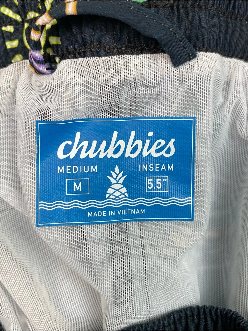 Chubbies Swim Trunks Men's Size M Mesh Lined Beach Summer Surf 5